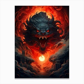 Dragon In The Sky Canvas Print