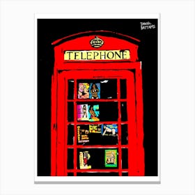 Real Red Telephone Box Canvas Print