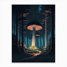 Mushroom Forest 1 Canvas Print