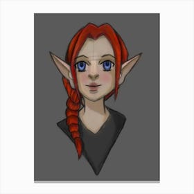 Elven Girl Canvas Print