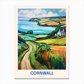 Cornwall England 7 Uk Travel Poster Canvas Print