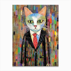 Cat Couturier Canvas; Glamour In Oil Canvas Print