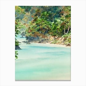 Chumphon Thailand Watercolour Tropical Destination Canvas Print