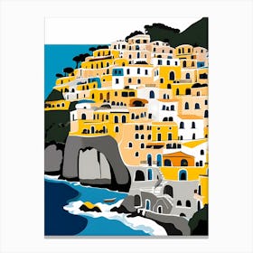 Summer In Positano Painting (193) Canvas Print