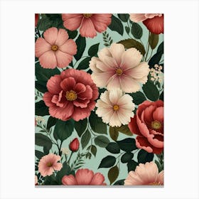 Floral Wallpaper 2 Canvas Print