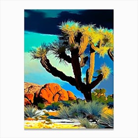 Joshua Tree National Park Nat Viga Style  (6) Canvas Print