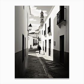Ronda, Spain, Black And White Analogue Photography 4 Canvas Print