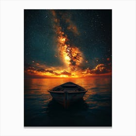 Boat In The Water Canvas Print