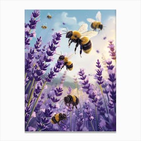 Meliponini Bee Storybook Illustrations 10 Canvas Print