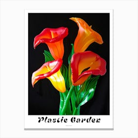 Bright Inflatable Flowers Poster Calla Lily 1 Canvas Print