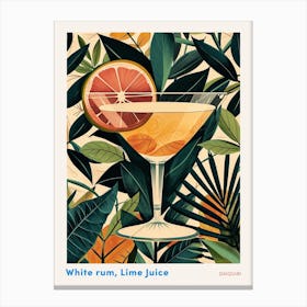 Art Deco Daiquiri 2 Poster Canvas Print