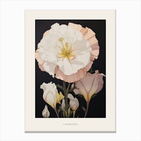 Flower Illustration Lisianthus 4 Poster Canvas Print