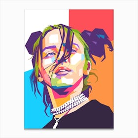 Billie Eillish wpap art style Canvas Print