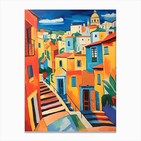Valletta Malta 1 Fauvist Painting Canvas Print