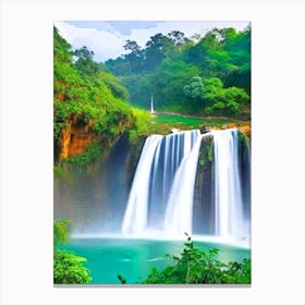Anisakan Falls, Myanmar Majestic, Beautiful & Classic (1) Canvas Print