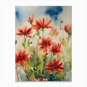 Red Cosmos Canvas Print