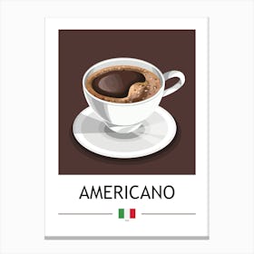 Americano Coffee Canvas Print