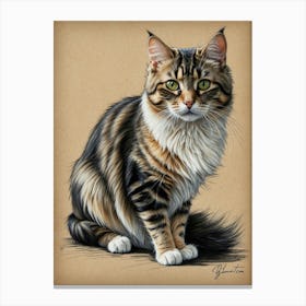 Coon Cat 1 Canvas Print