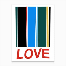 Love Distorted Cool Canvas Print