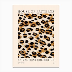 House Of Patterns Cheetah Animal Print Pattern 3 Canvas Print