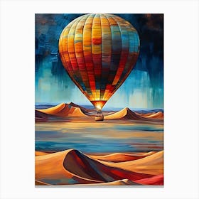 Hot Air Balloon In The Desert 2 Canvas Print