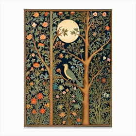 William Morris Bird In A Tree Canvas Print