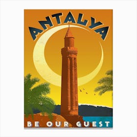 Antalya, Turkey, Be Our Guest Canvas Print