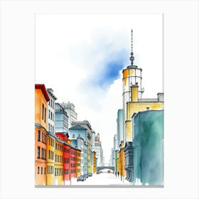 Colorful Streets Canvas Print