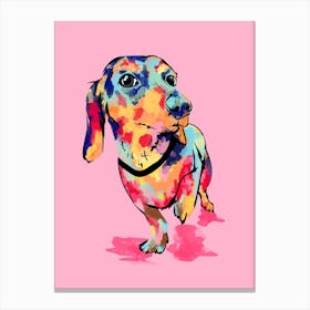 Rainbow Pup Canvas Print