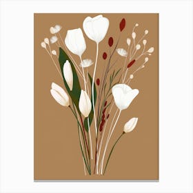 Bouquet Of White Flowers Canvas Print