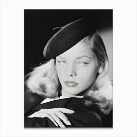 Baby Face Bacall Canvas Print