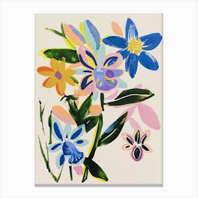 Painted Florals Monkey Orchid 1 Canvas Print