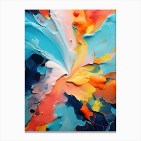 Multicolored Paint Texture V1 Canvas Print