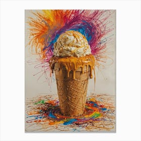 Ice Cream Cone 69 Canvas Print