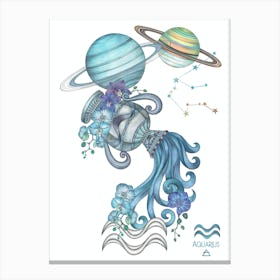 Aquarius Water Bearer Canvas Print