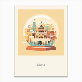 Beijing China 2 Snowglobe Poster Canvas Print