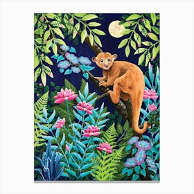 Kinkajou Jungle Canvas Print