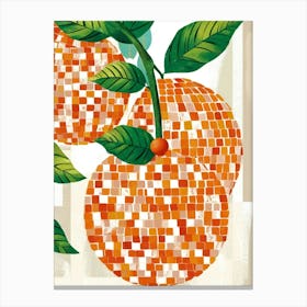 Oranges On A Tree Canvas Print