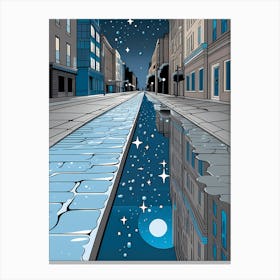 Gutter &stars 8 vector art Canvas Print