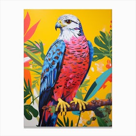 Colourful Bird Painting Falcon 6 Canvas Print