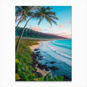 Absolute Reality V16 Beautiful Landscape In Hawai 0 1 Canvas Print