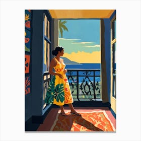 Hawaiian Girl Canvas Print