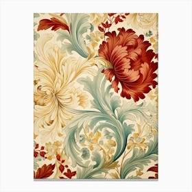 Floral Wallpaper Pattern 25 Canvas Print