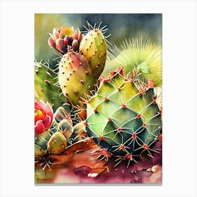 Cactus Painting nature flora Canvas Print