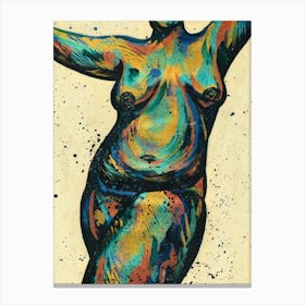 Warrior Nude Figure Canvas Print