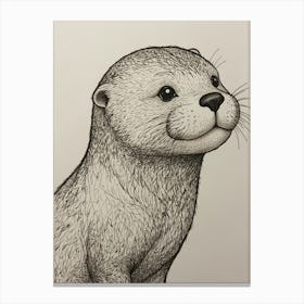 Otter 4 Canvas Print