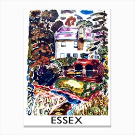 Essex, Vintage Travel Poster Canvas Print
