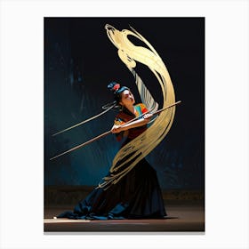 Chinese Dancer 1 Canvas Print