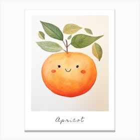 Friendly Kids Apricot 3 Poster Canvas Print