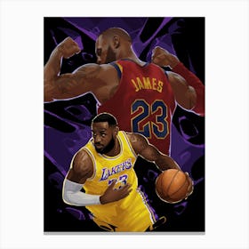 Lebron James King Canvas Print